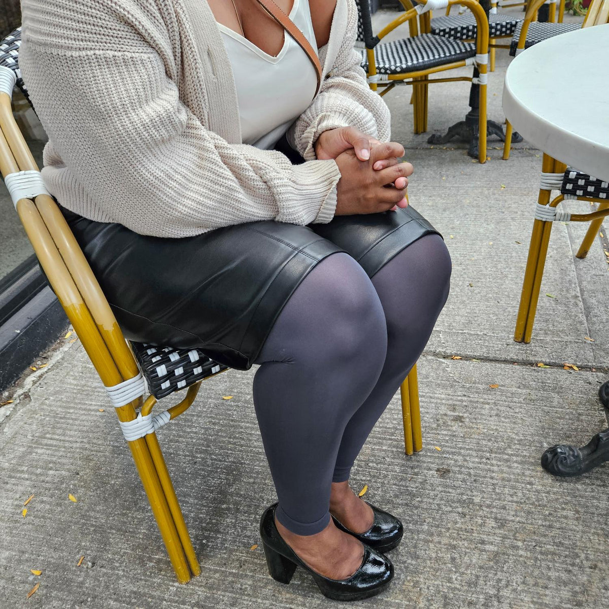 Footless Tights - Slate