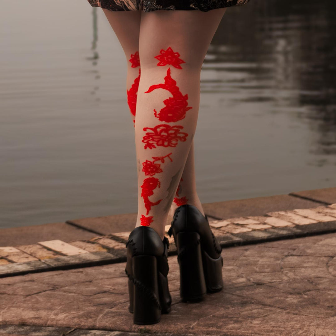 Paper Cut Builder's Tea Tights | Tan & Red Zodiac Fashion | Snag – Snag ...