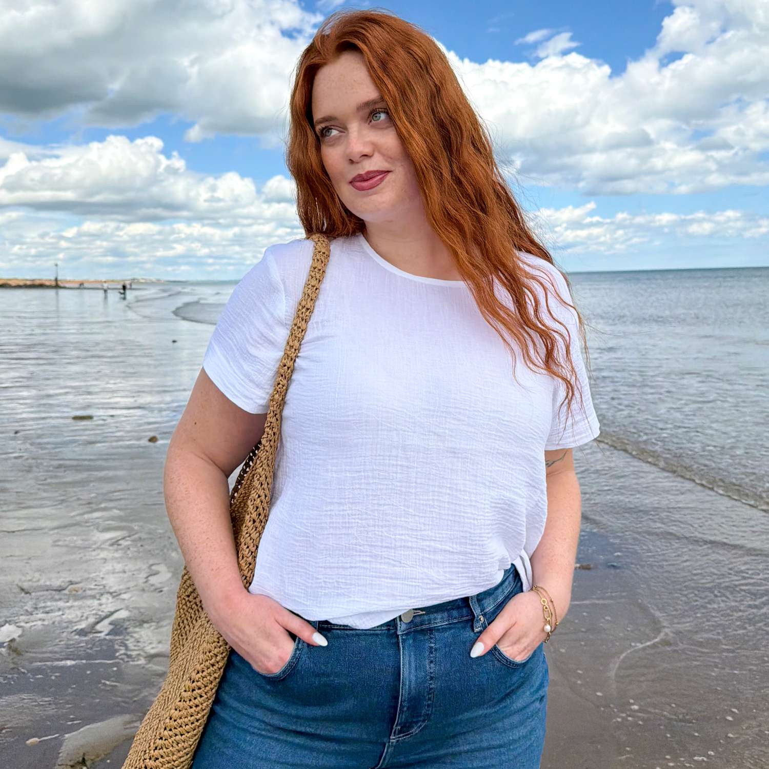 The Ida Cotton Gauze T-Shirt - White