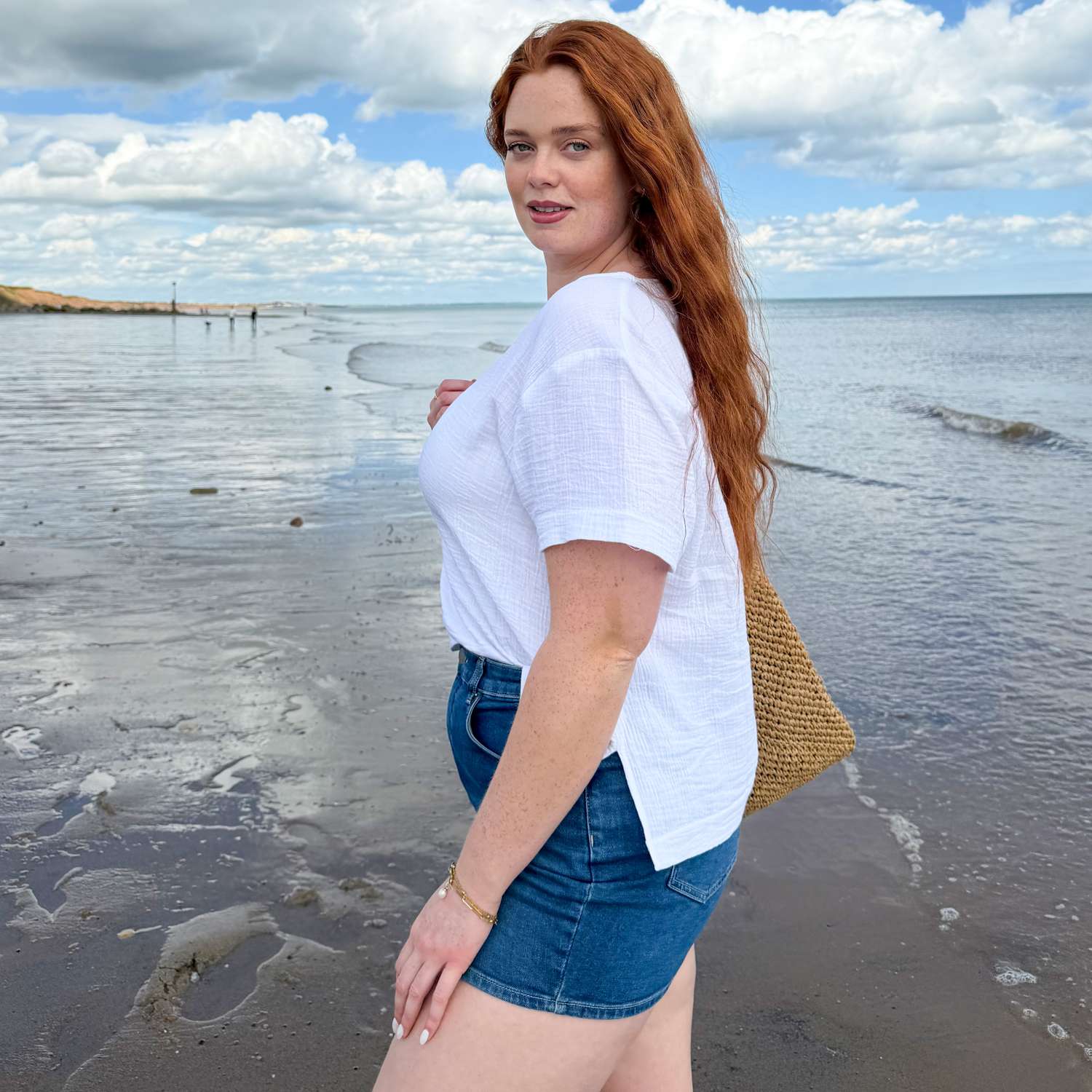 The Ida Cotton Gauze T-Shirt - White