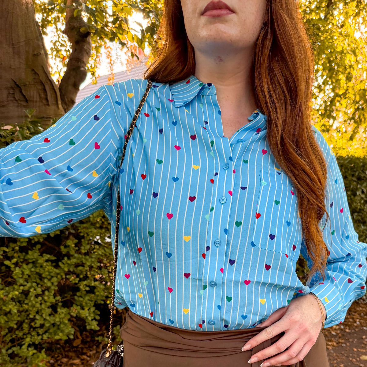 Woven Viscose Tailored Shirt - Love Line