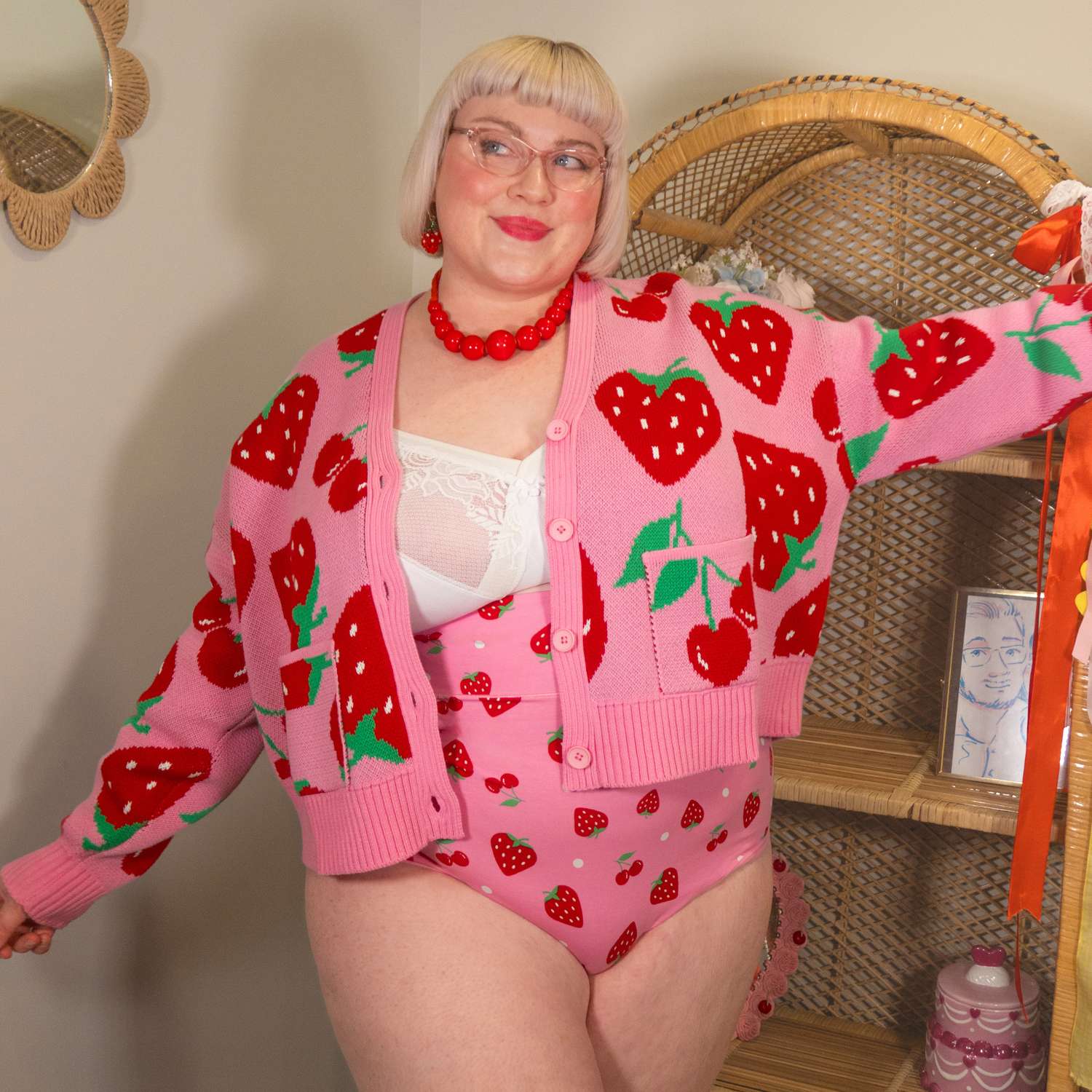 Fruity Super High Waist Knickers – Pink Lady