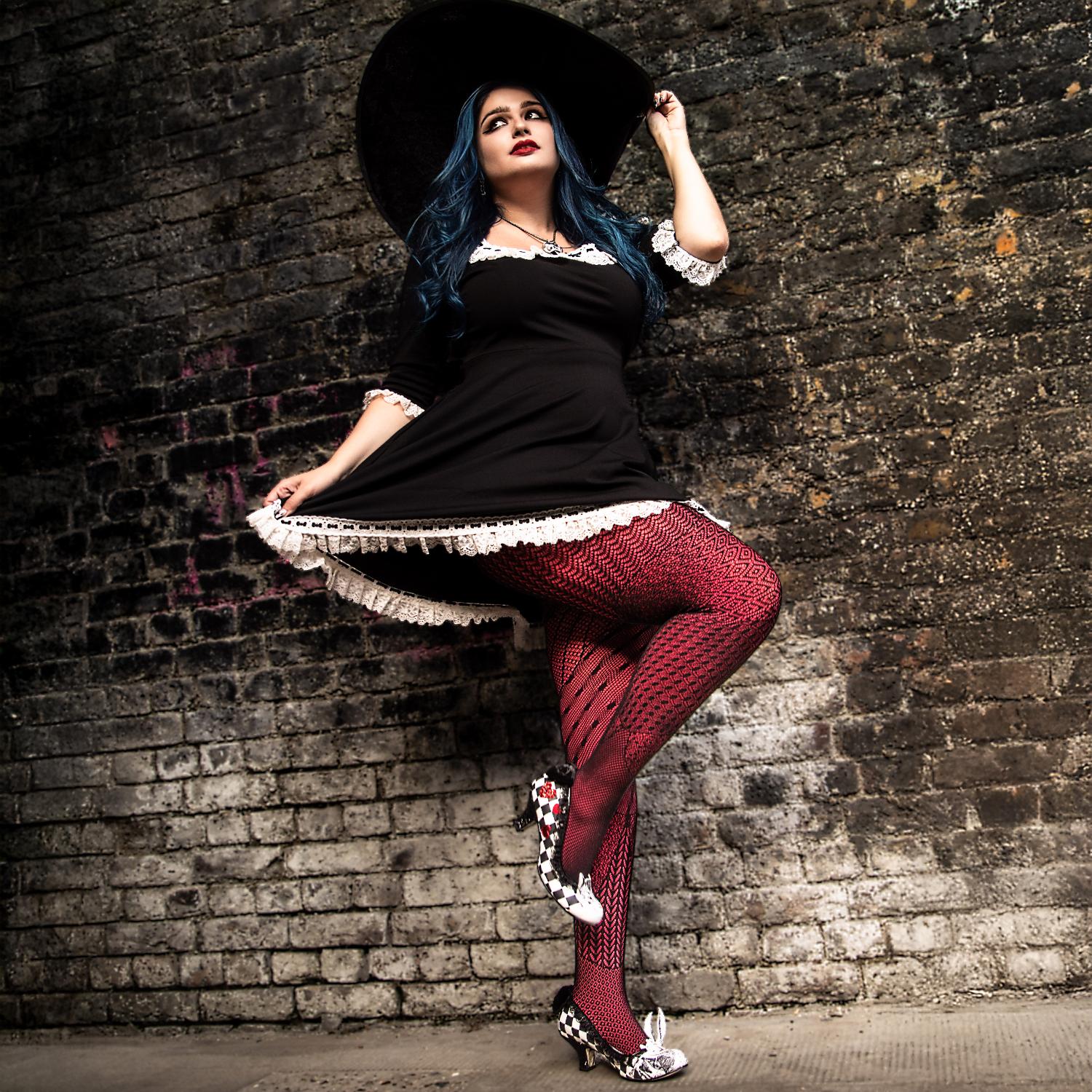 Halloween Tights - In Pieces - Black