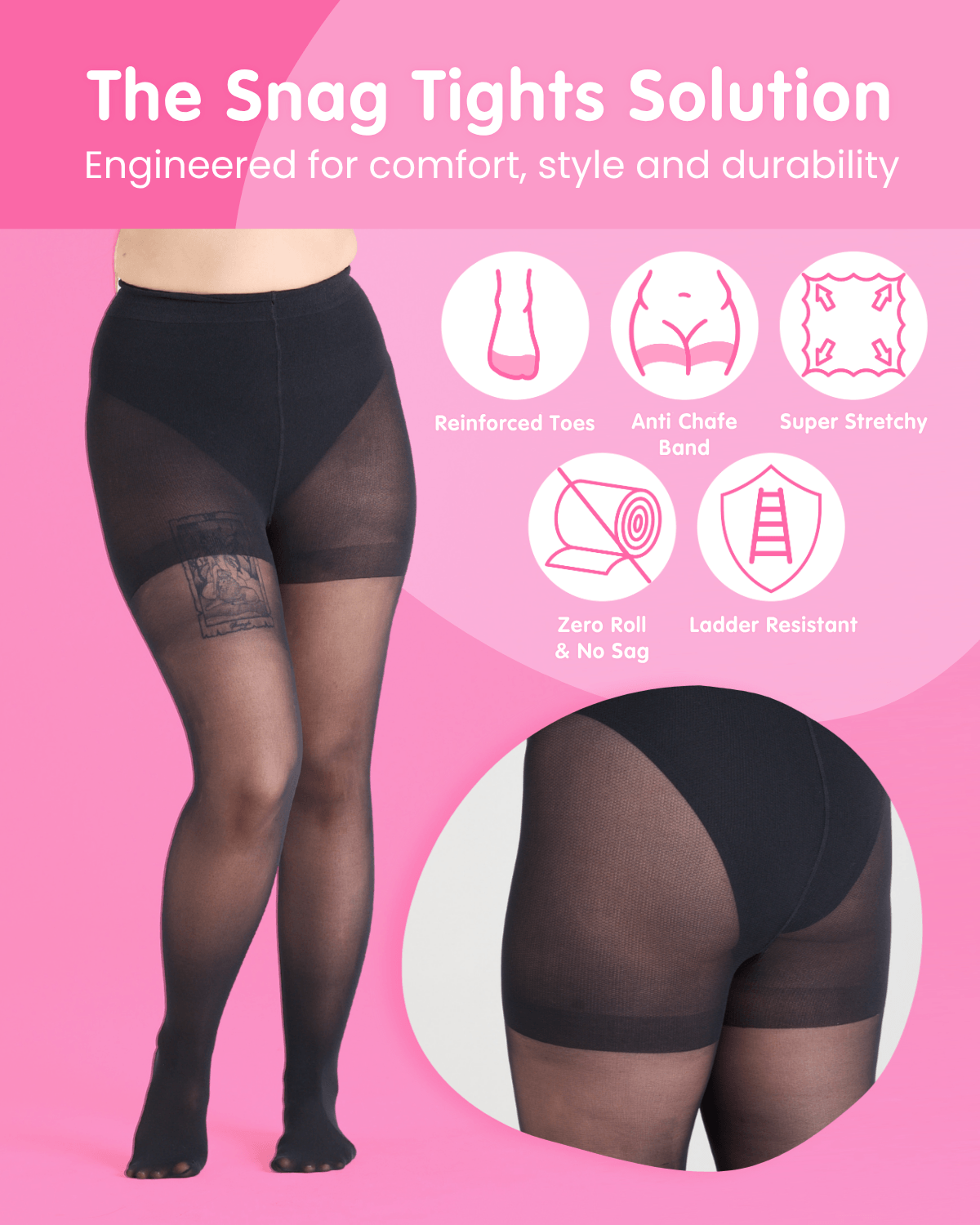 Sheer 30 Denier Halo Pantyhose - Glow