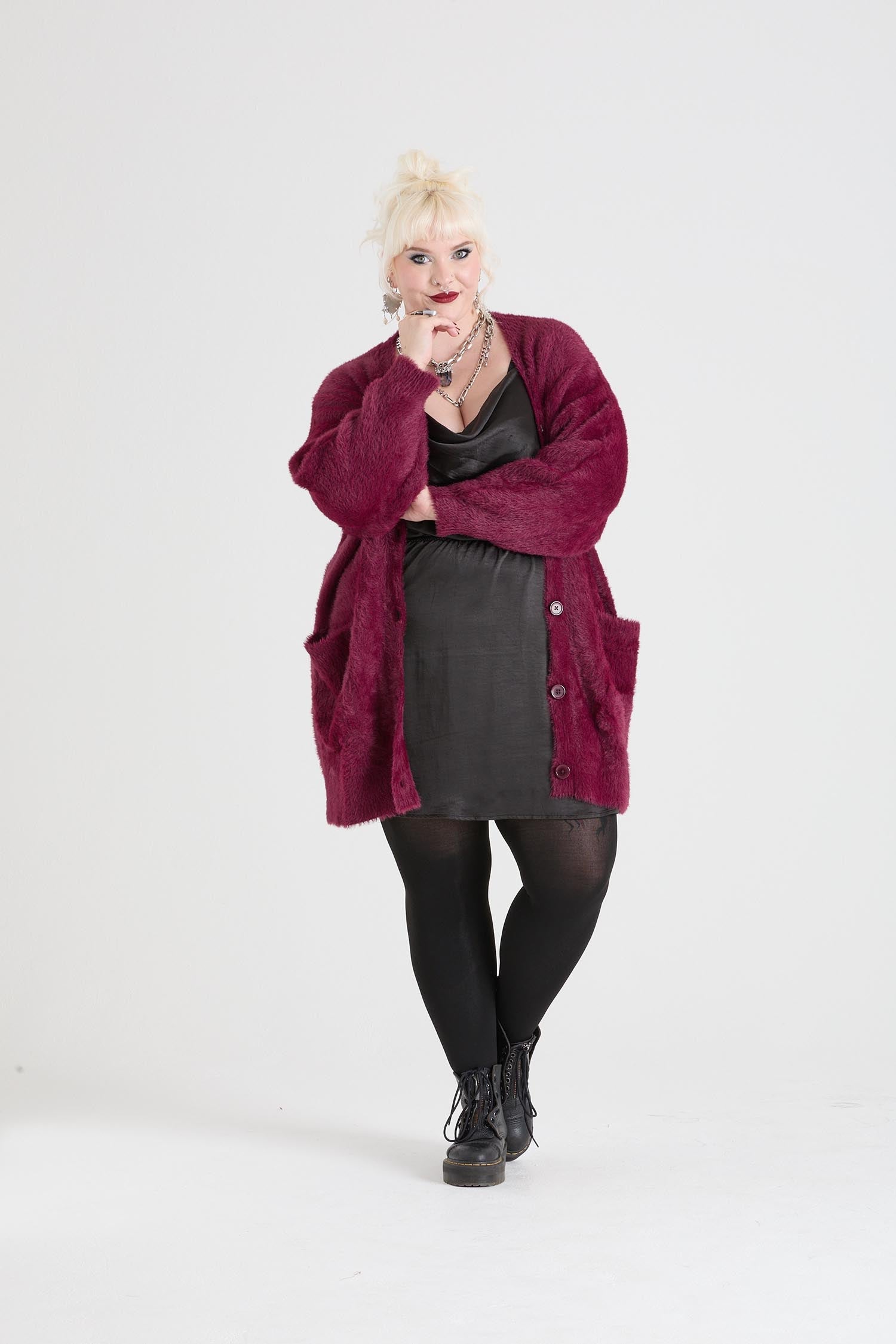 Oversized Fluffy Cardigan | Cosy Knitwear | Snag – Snag Australia