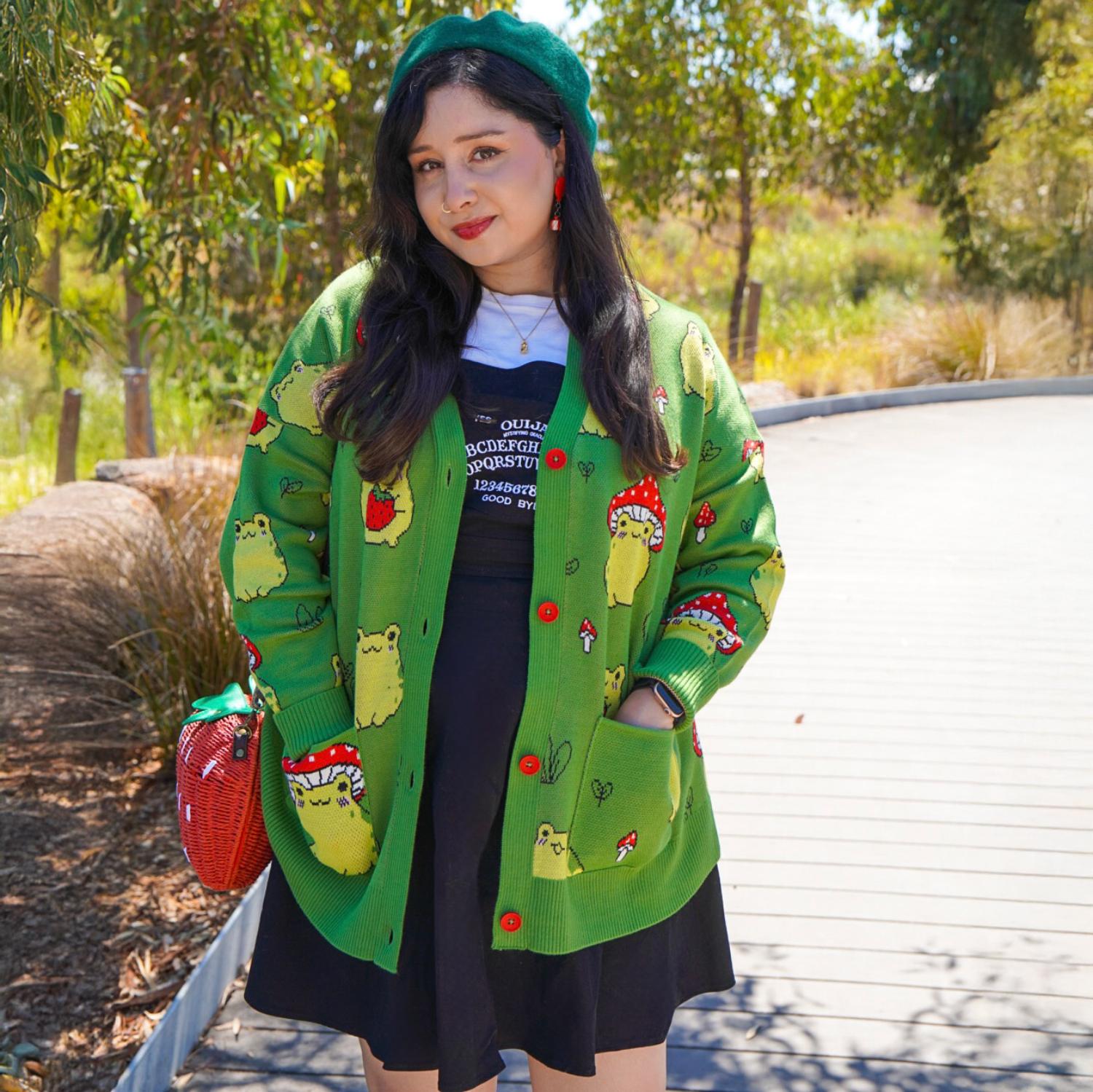 Cotton Rich Cardigan - Hoppy Meadow