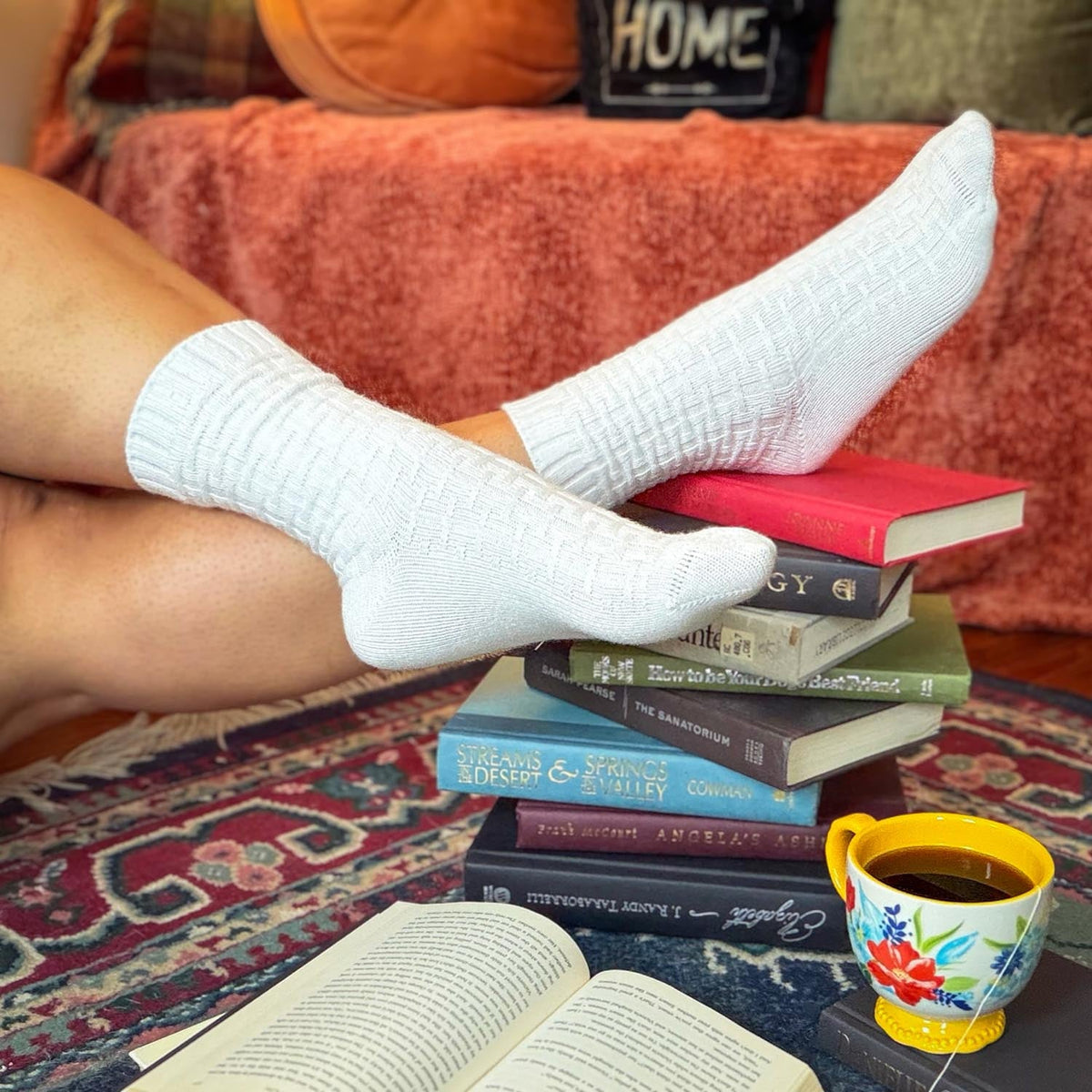 Everyday Crew Socks - 5 Pairs in White