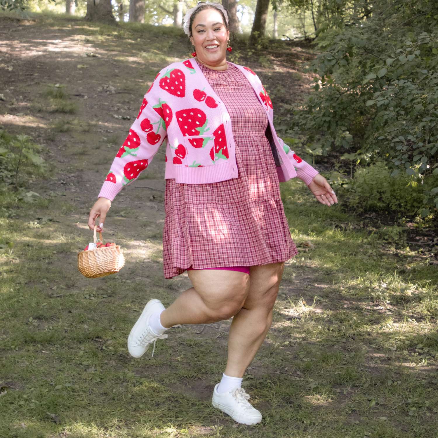 Cotton Cardigan - Strawberry
