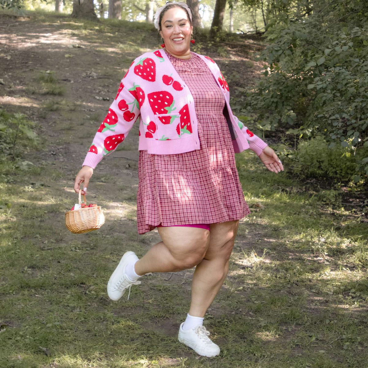 Cotton Cardigan - Strawberry