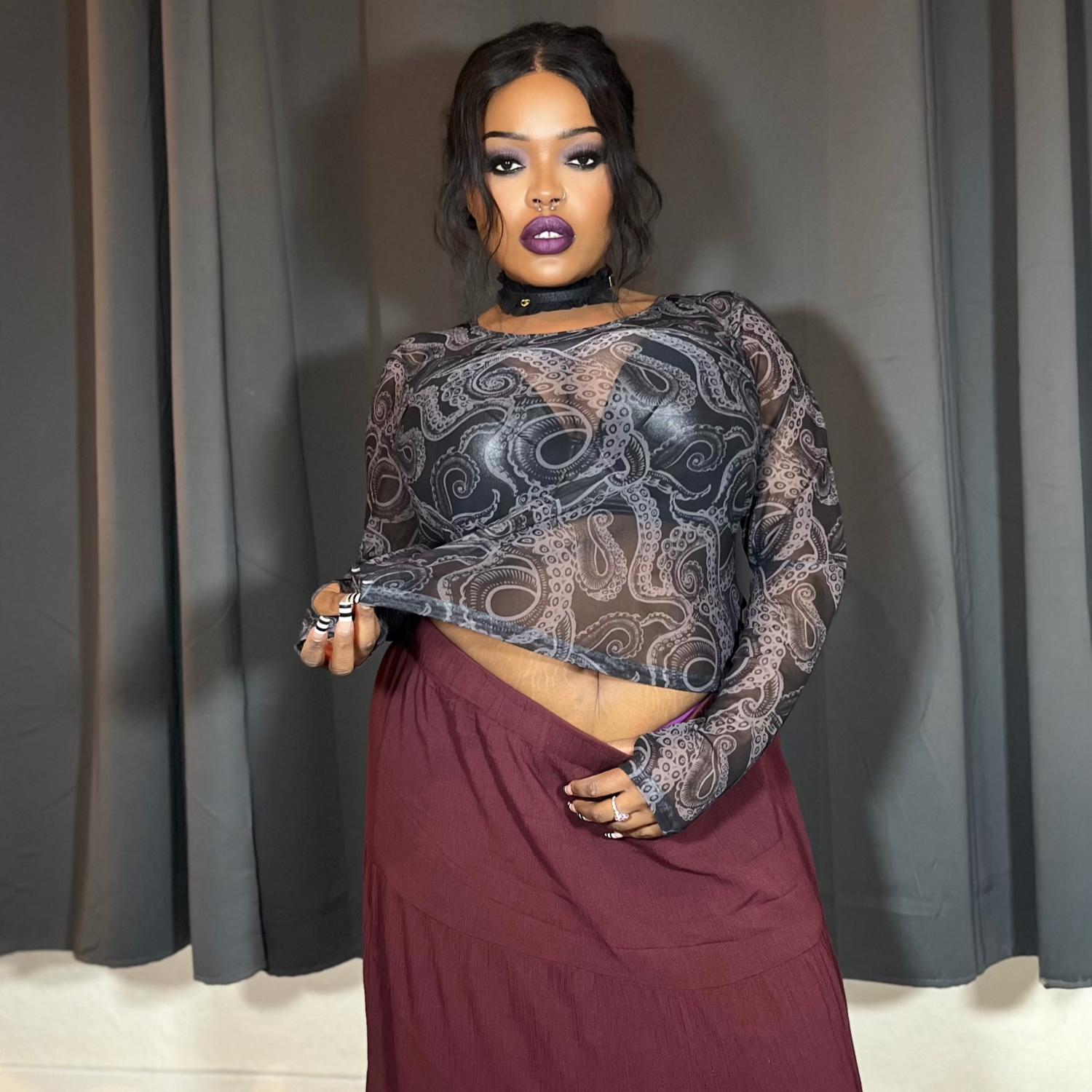 Kraken's Embrace Mesh Top