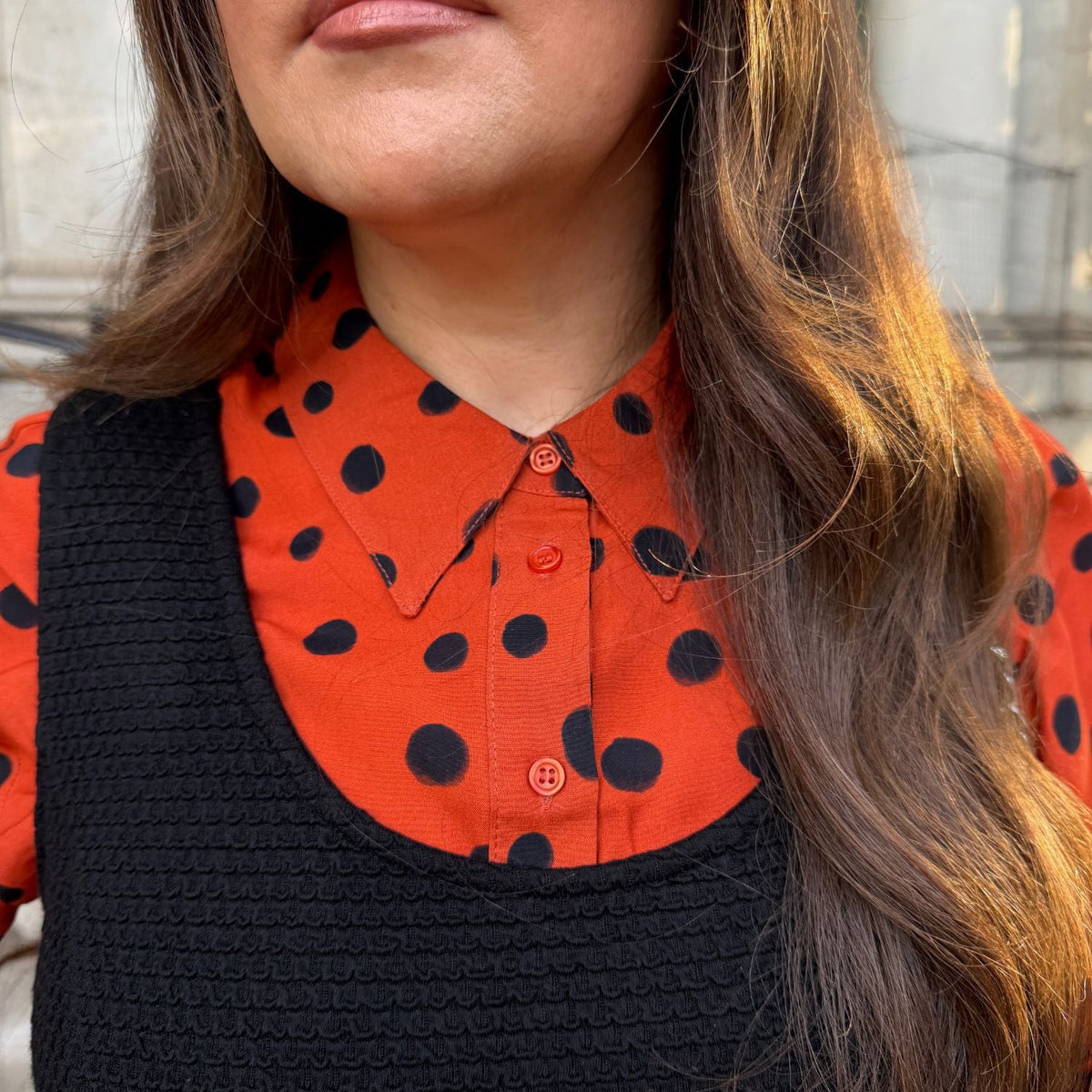 Woven Viscose Tailored Shirt - Spiced Spot