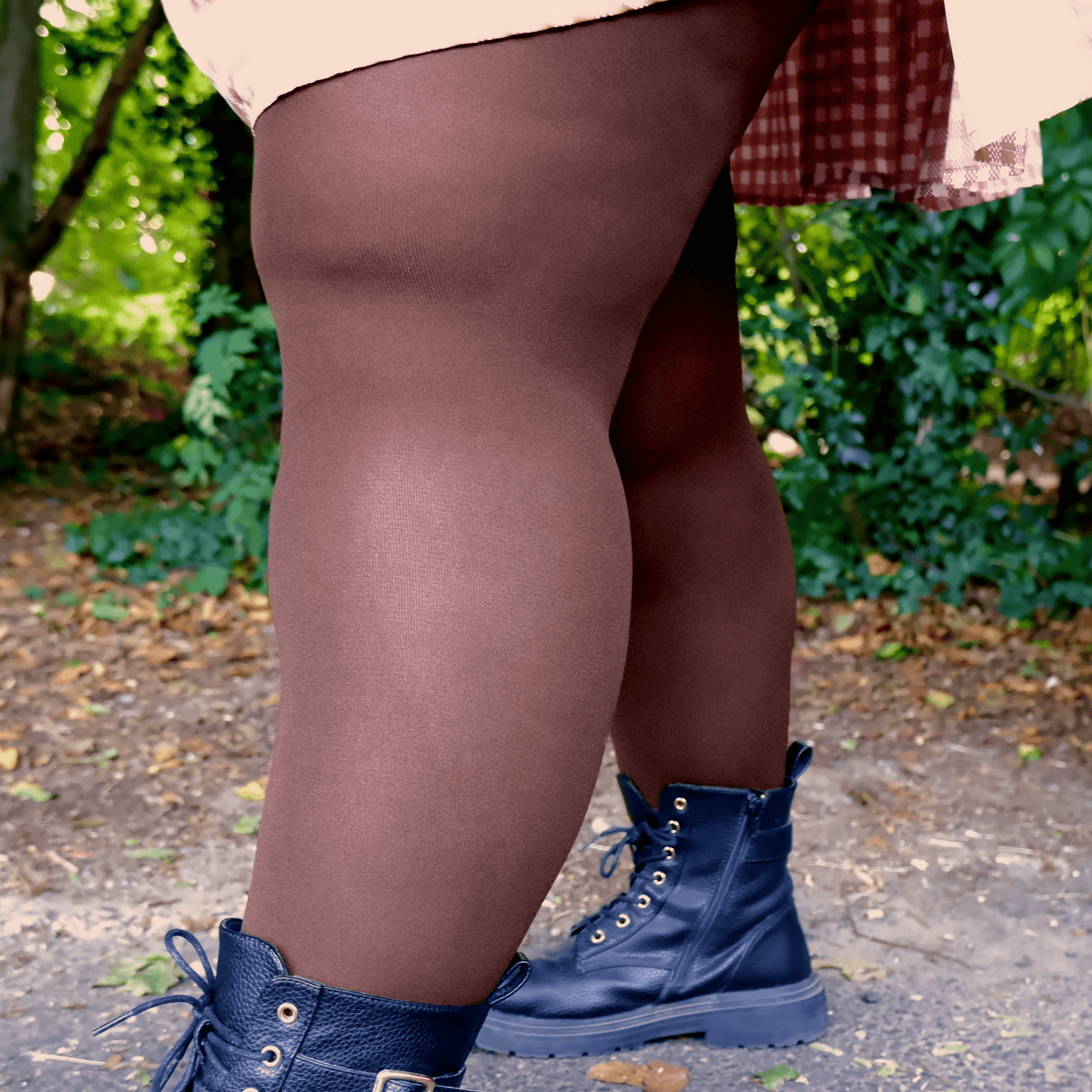 Chocolate opaque tights hotsell