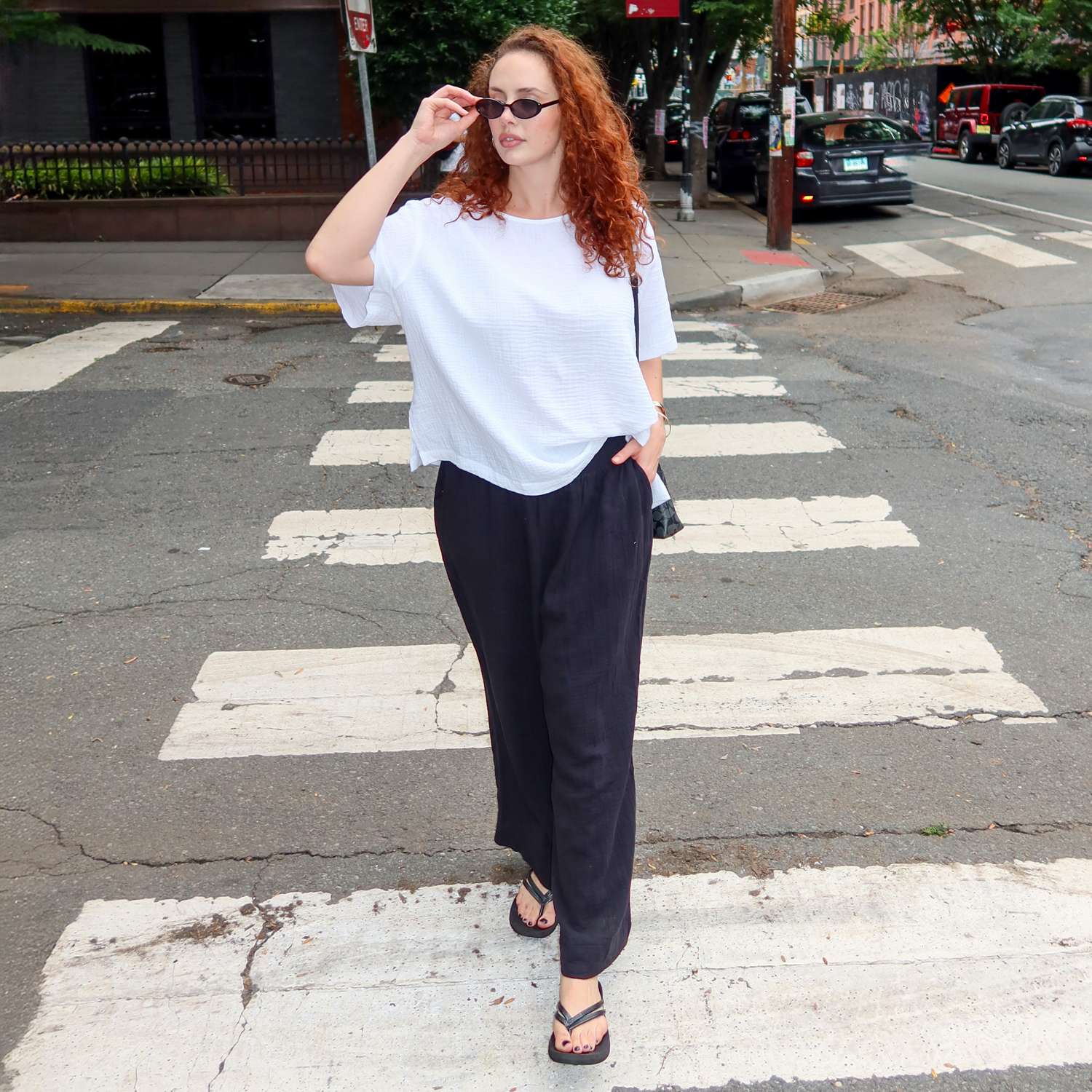 The Ida Cotton Gauze T-Shirt - White
