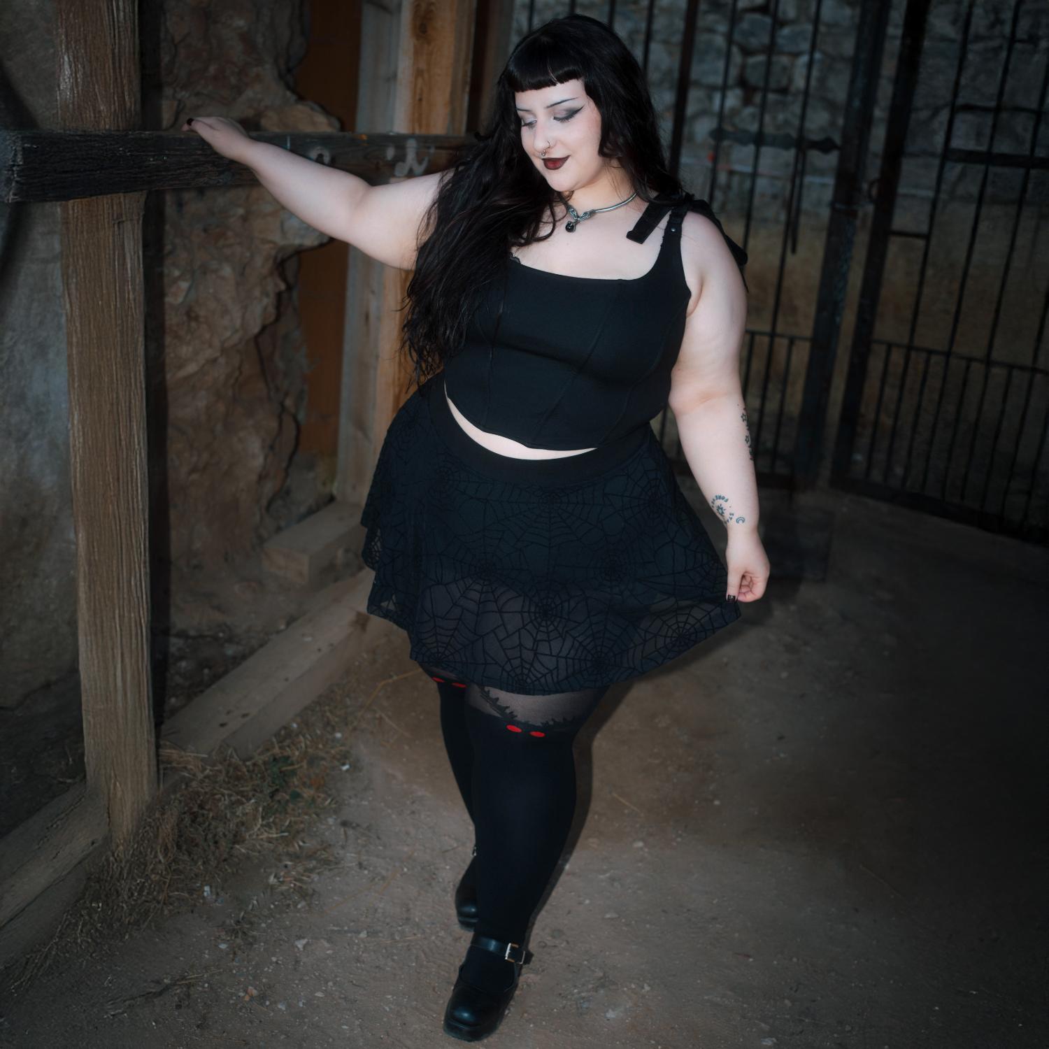Halloween Tights - Mothman - Black