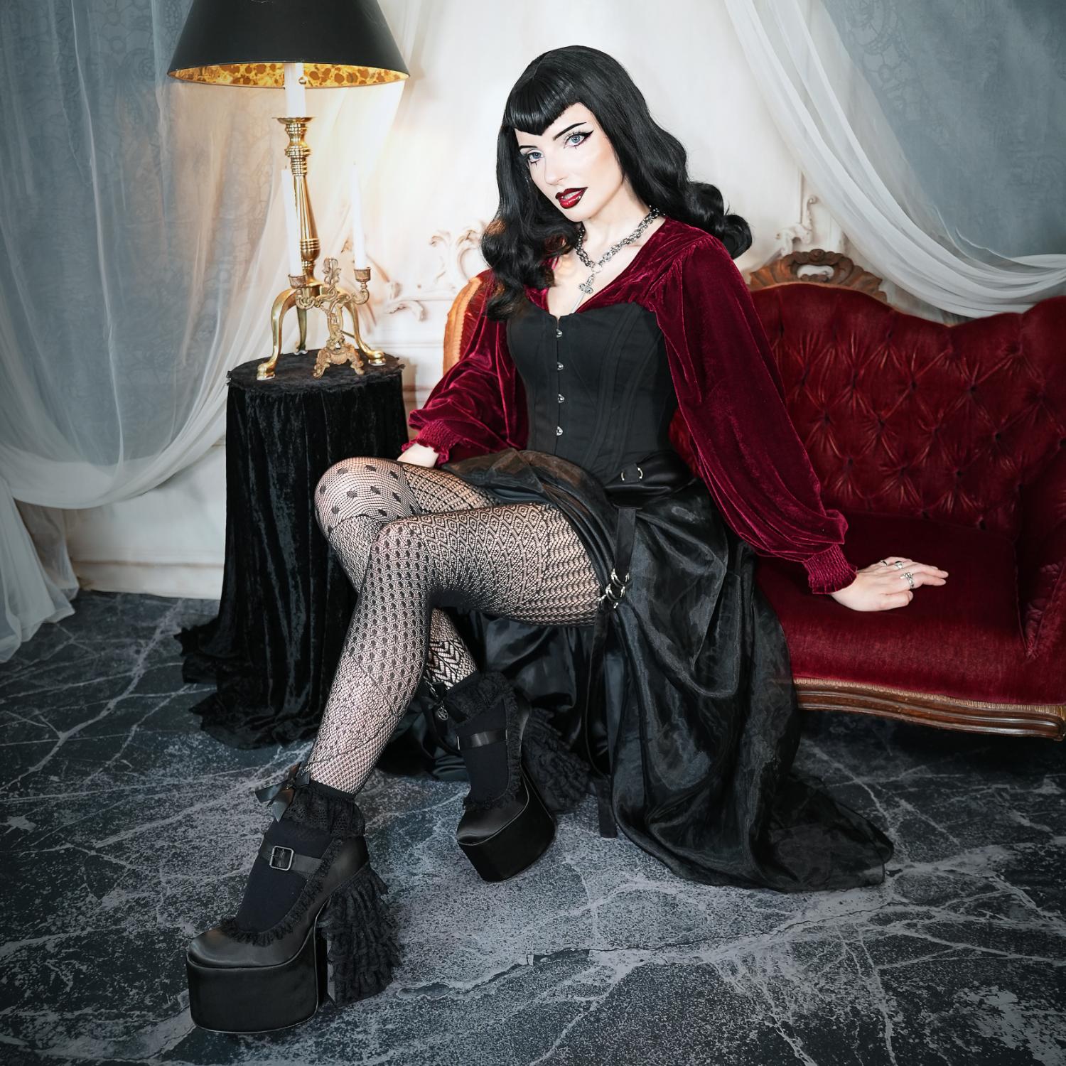 Halloween Tights - In Pieces - Black