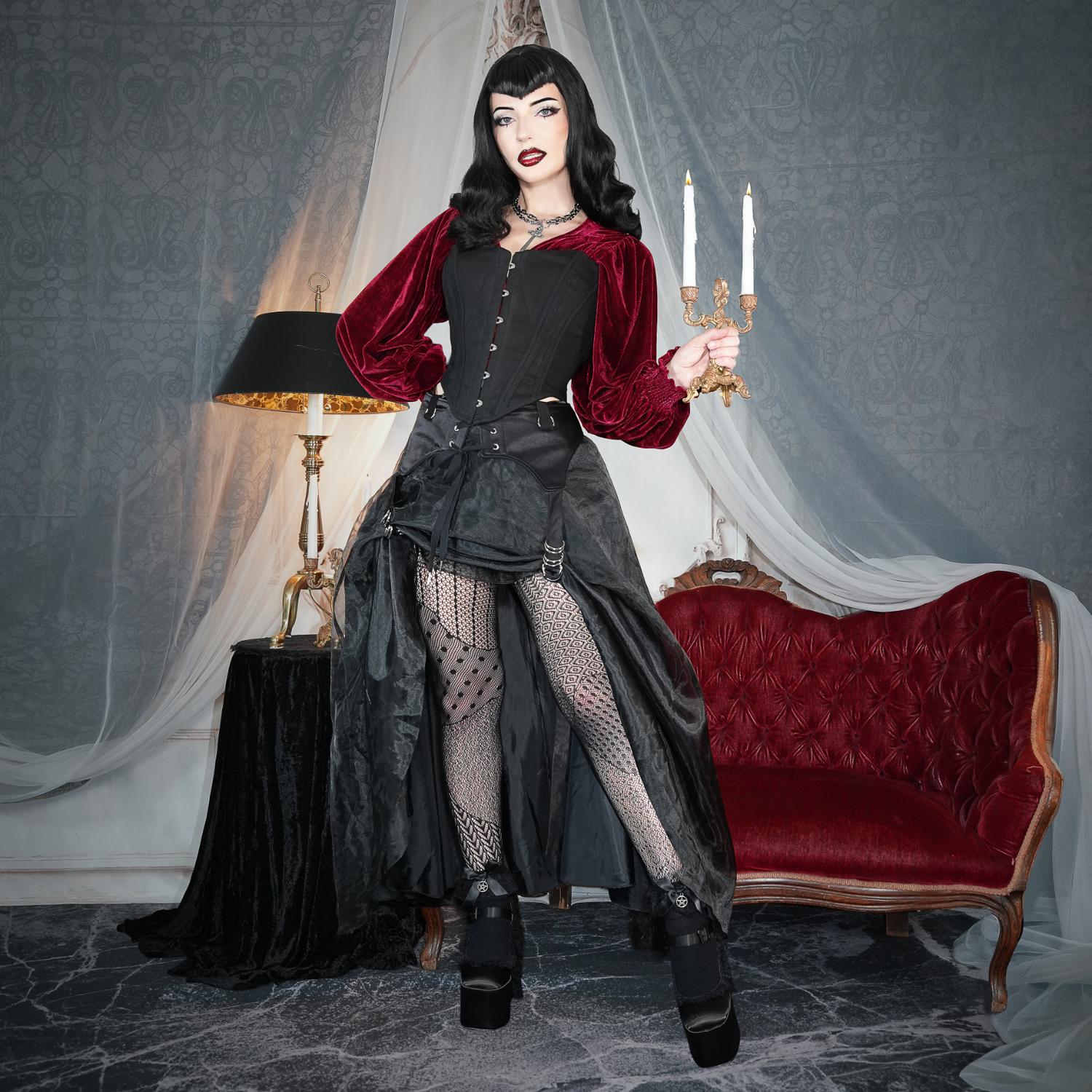 Halloween Tights - In Pieces - Black