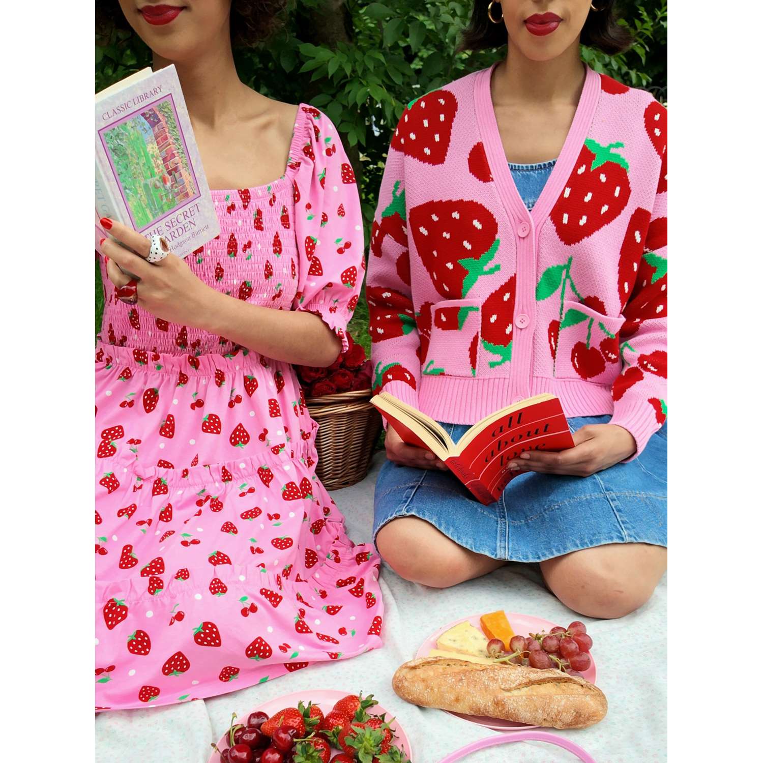 Cotton Cardigan - Strawberry