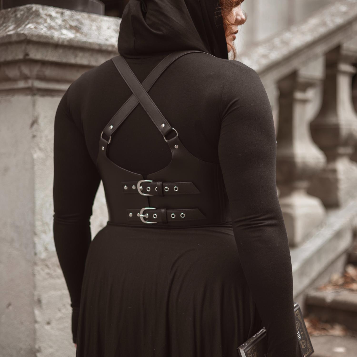 Lace Underbust Harness - Black