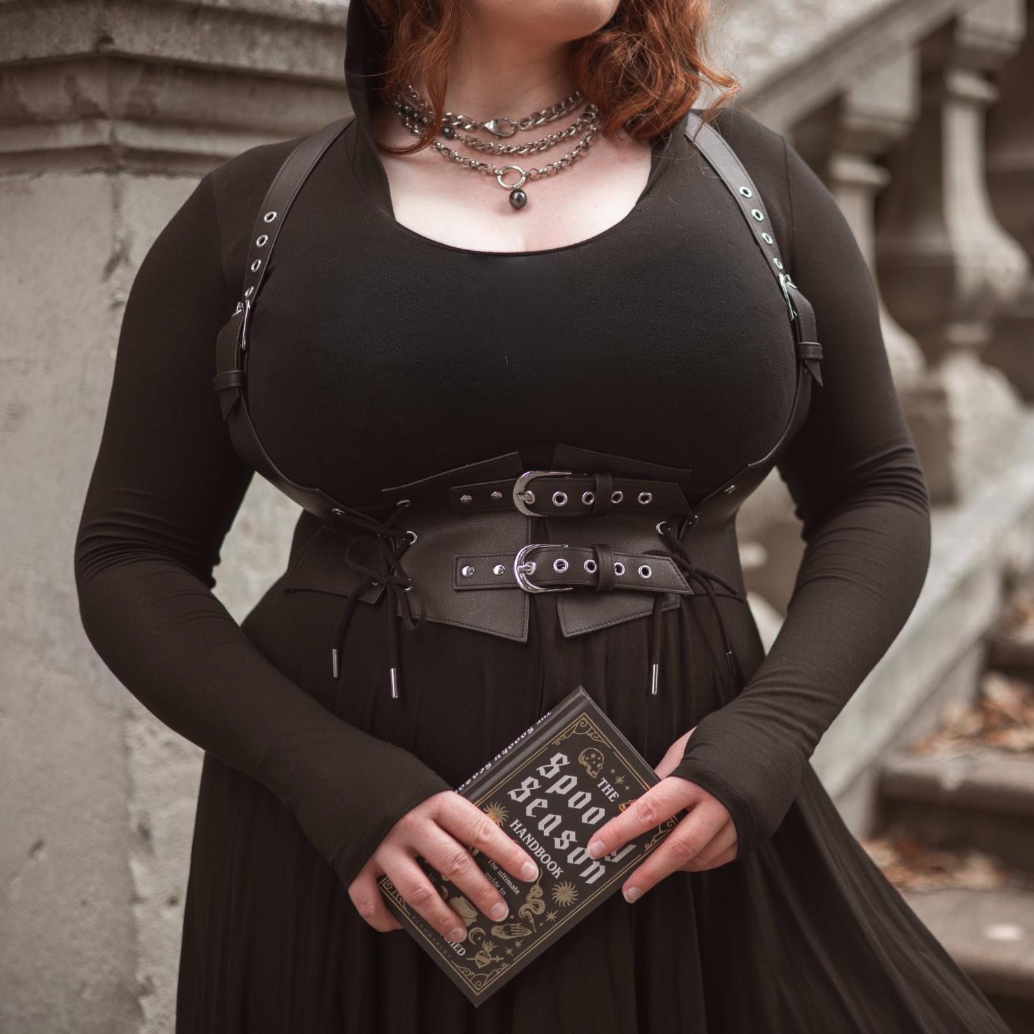 Lace Underbust Harness - Black
