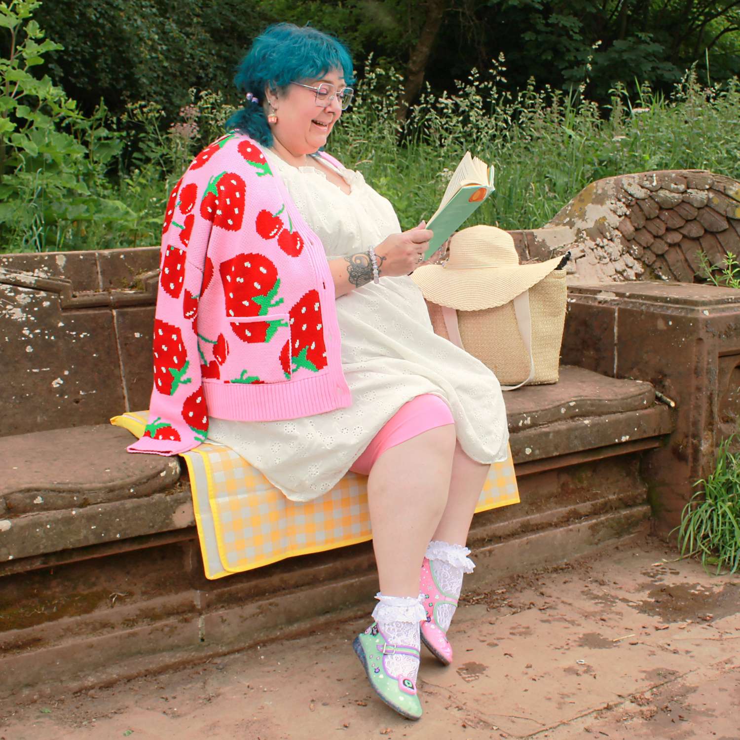Cotton Cardigan - Strawberry