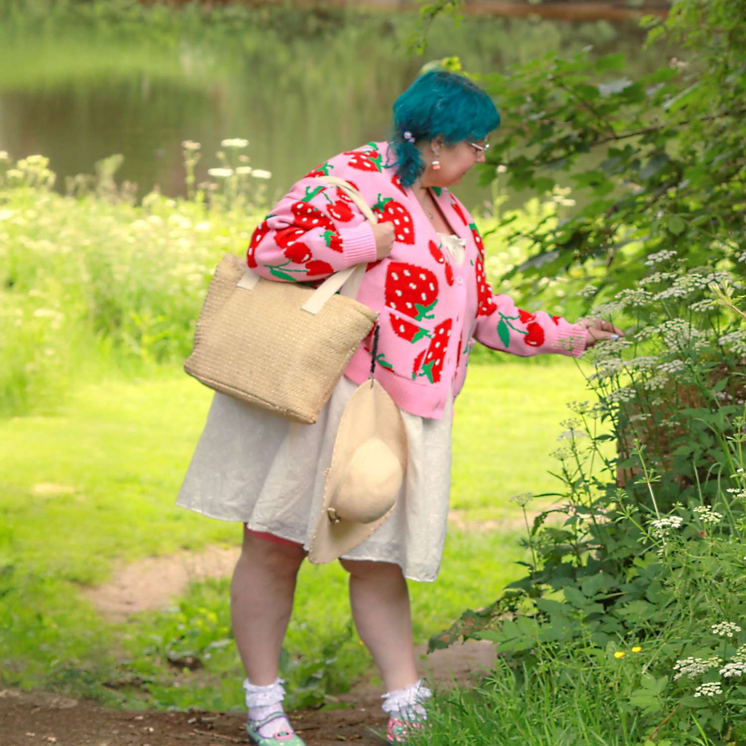 Cotton Cardigan - Strawberry