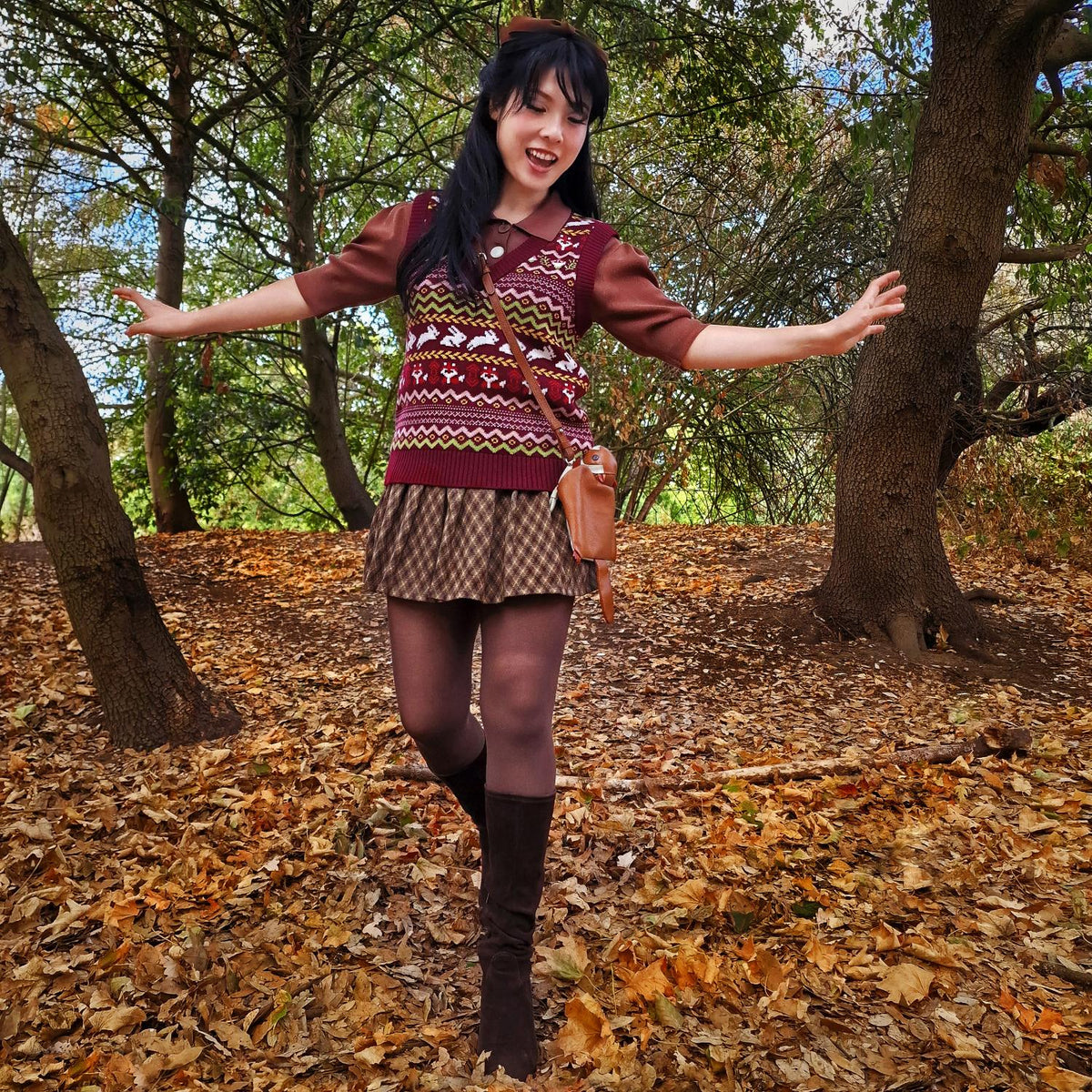 Fair Isle Vest - Woodland Adventure - Multi Colour