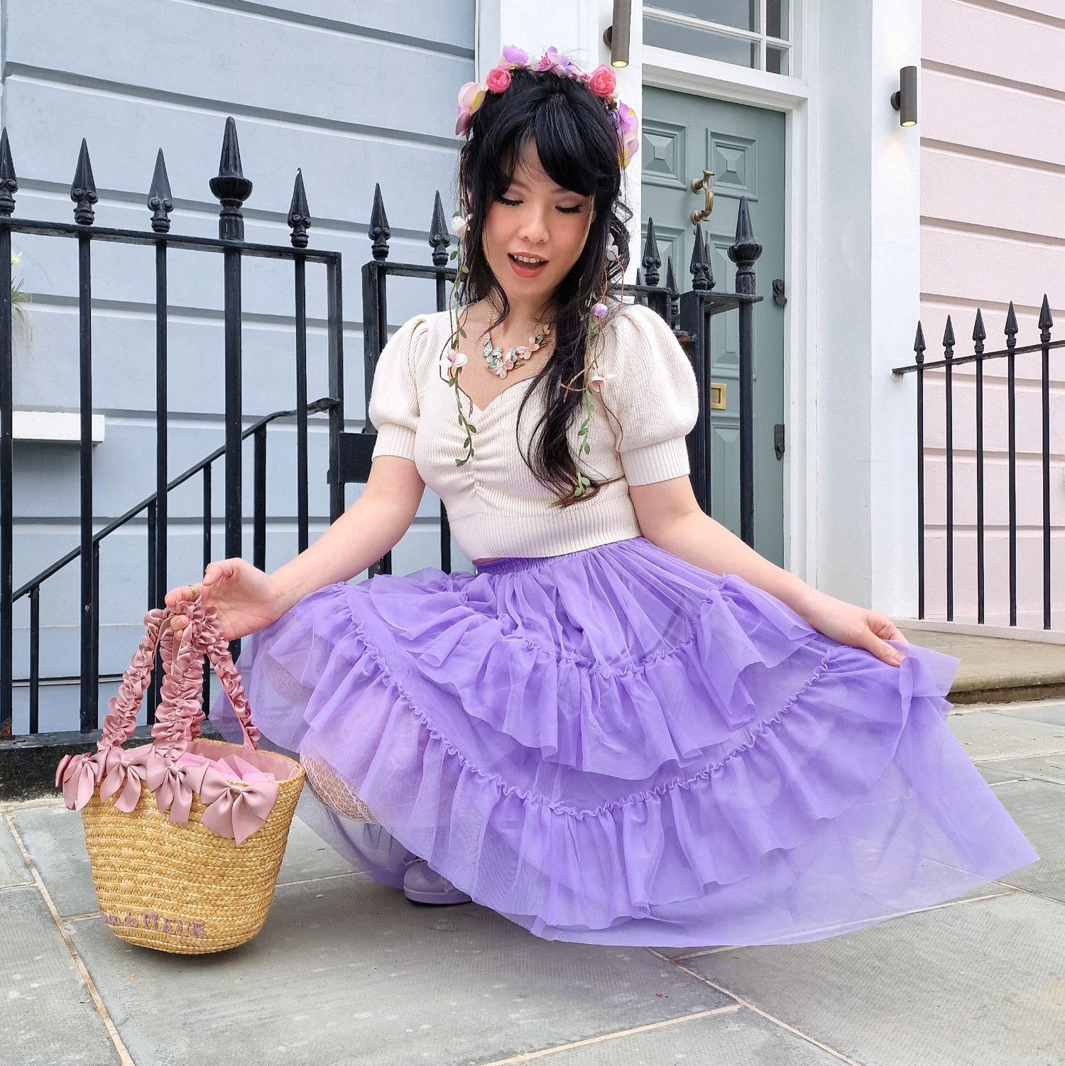 Mesh Skirt - Lavender