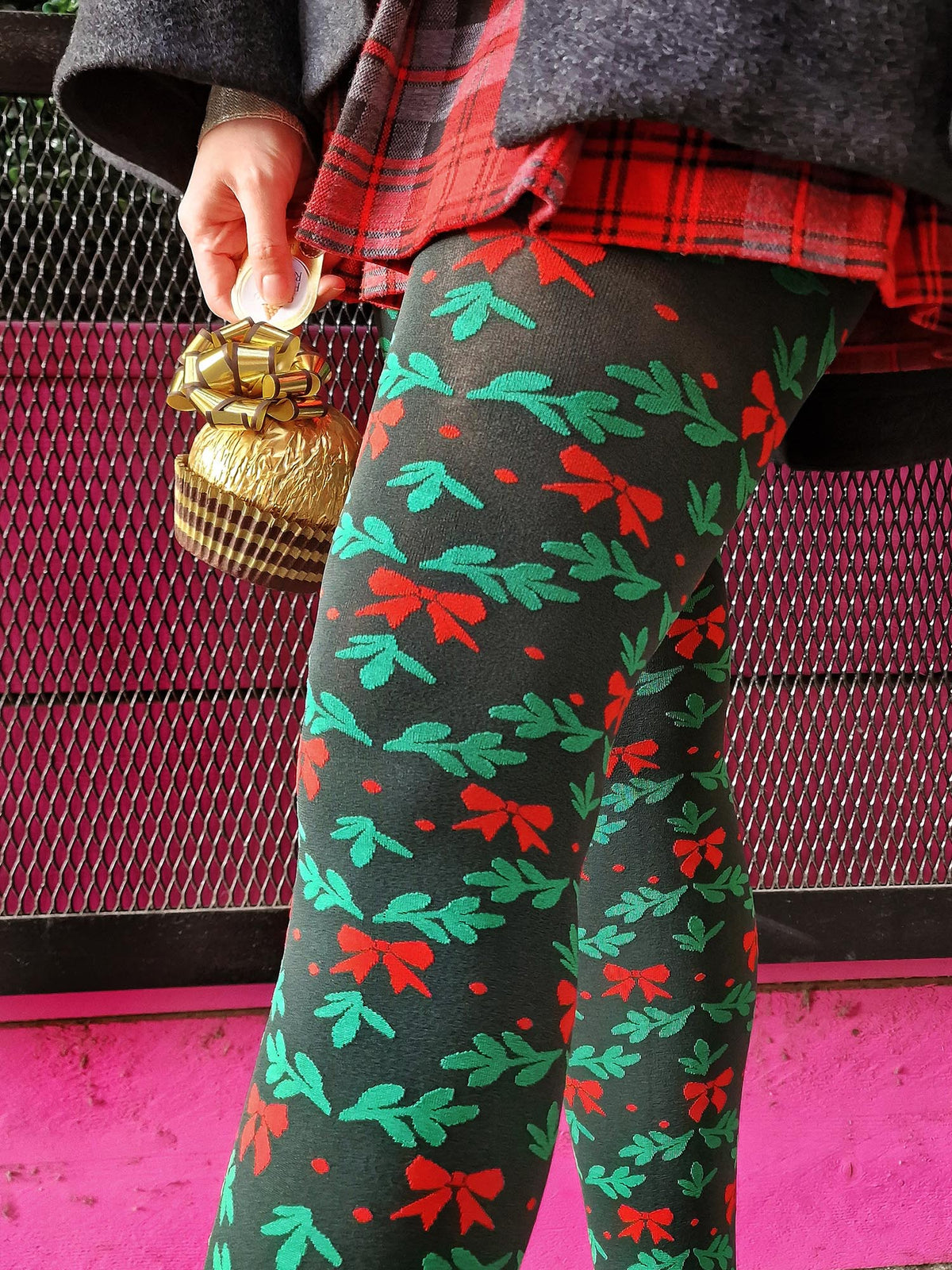 Holly Dolly Tights - Crocodile