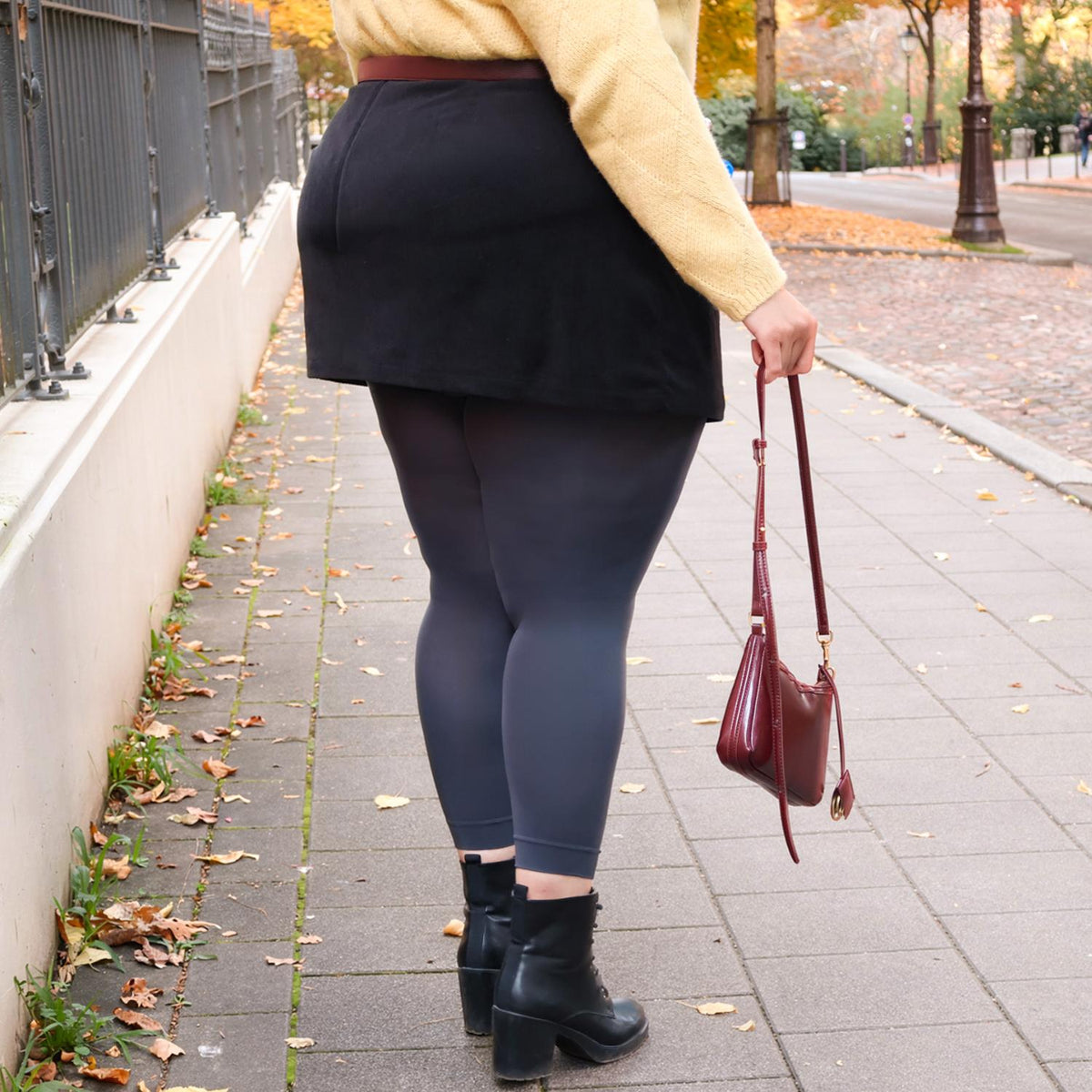 Footless Tights - Slate