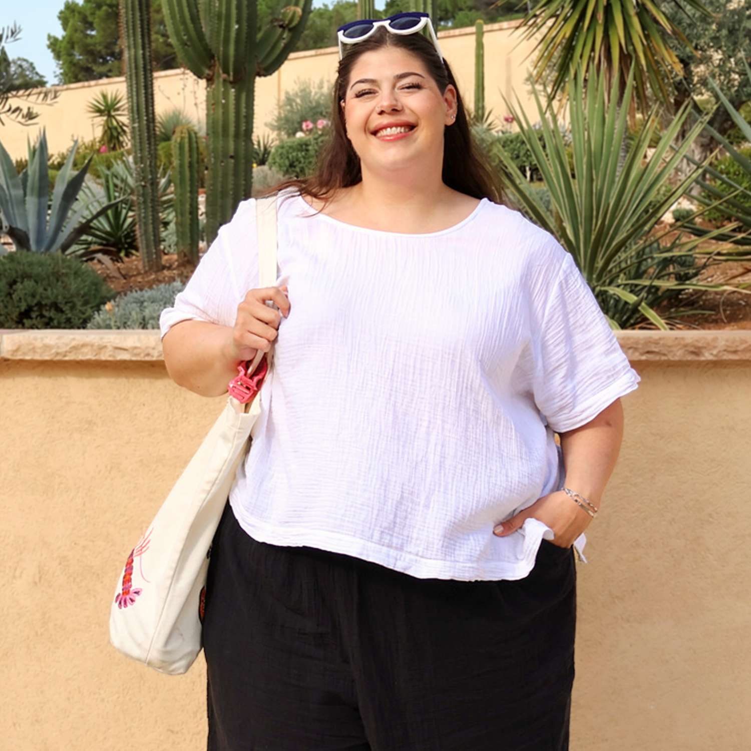 The Ida Cotton Gauze T-Shirt - White