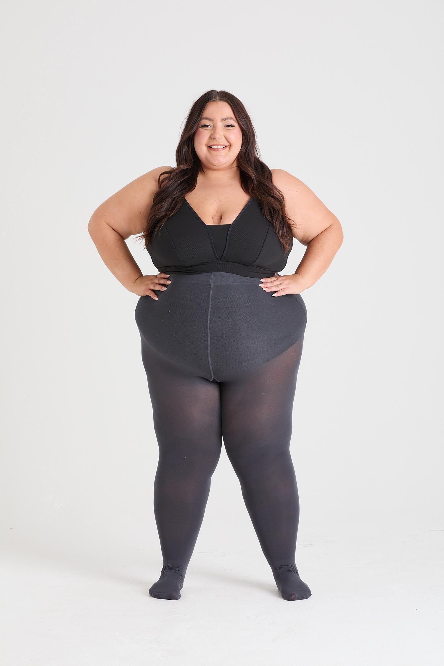 Thigh High Plus Size Stockings Walmart Opaque Tights Control Top