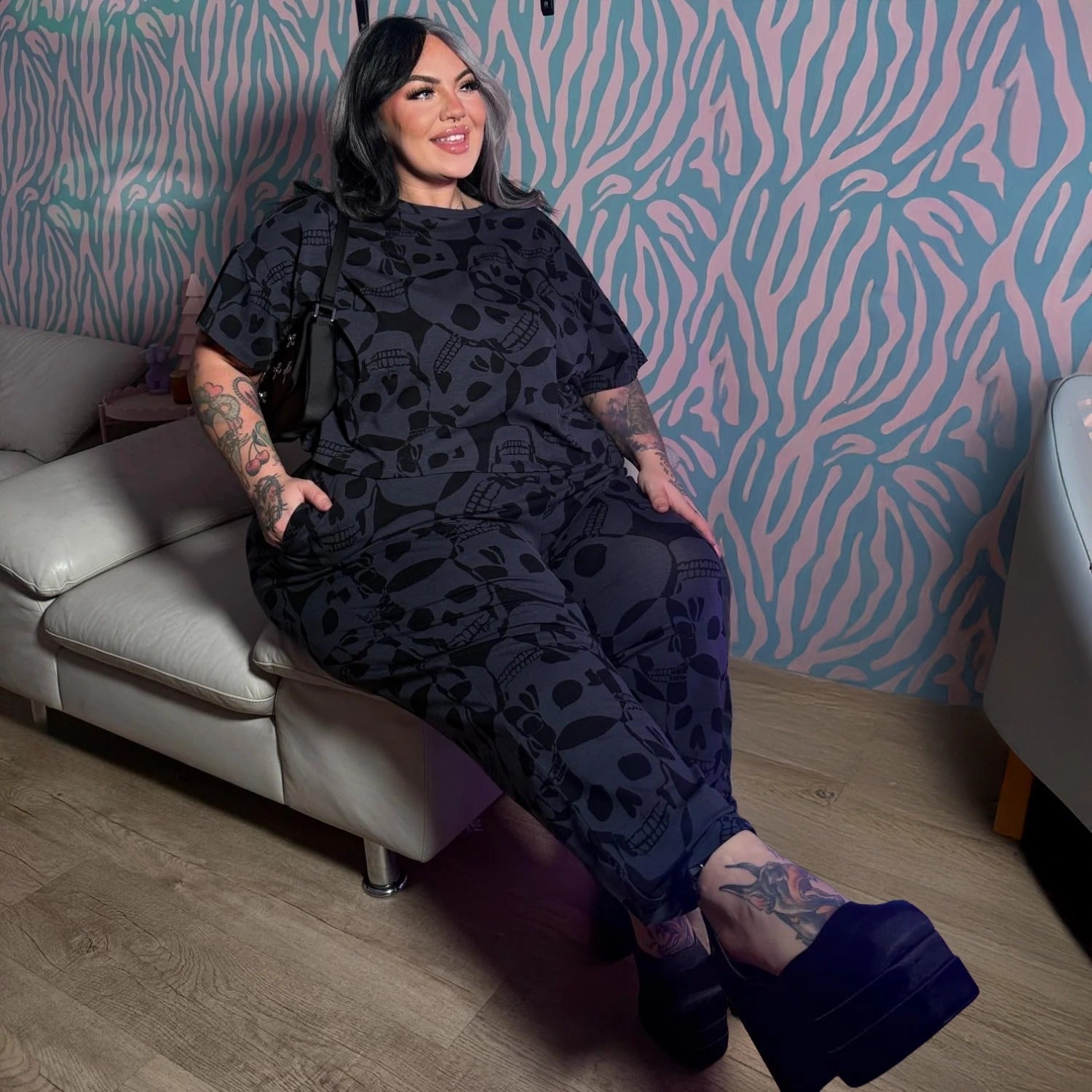 Organic Cotton PJ Boxy Tee - Catacomb