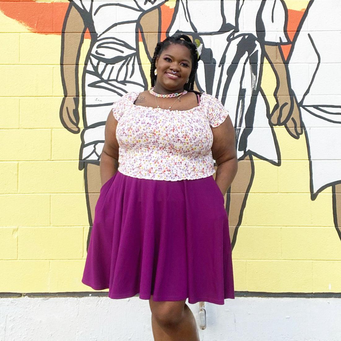 Flare Skirt - Figgy Pudding