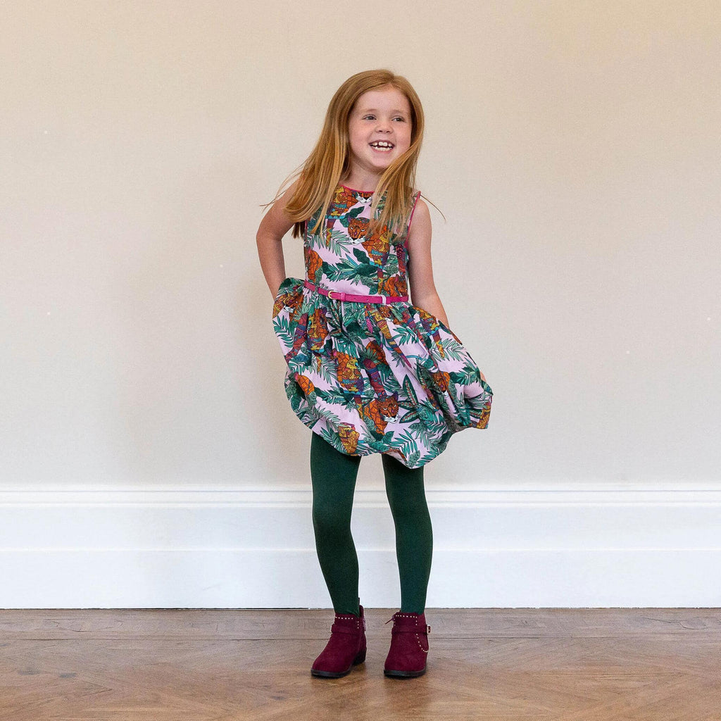 Tights - Kids Tights - Hit The Bottle Green