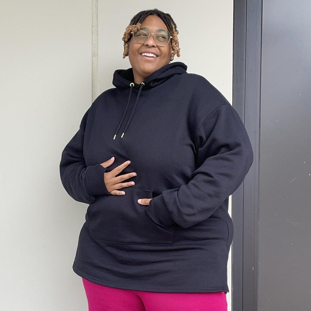 Longline Hoodie - Black - Snag