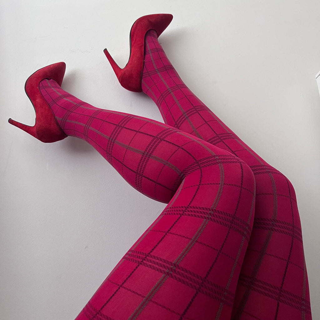 Red Tartan Tights