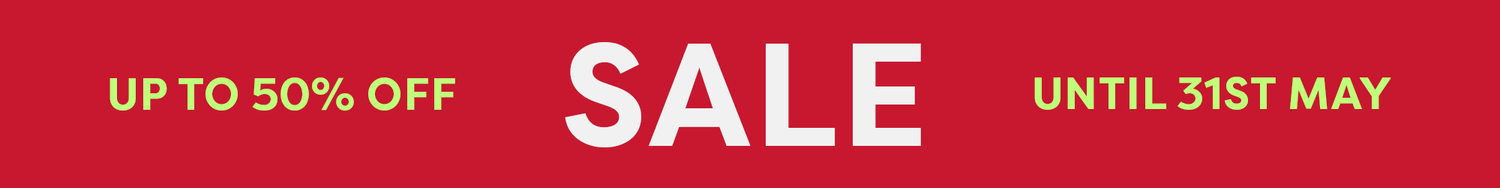 Spring-Into-Summer Sale: Up to 50% off until 31st May