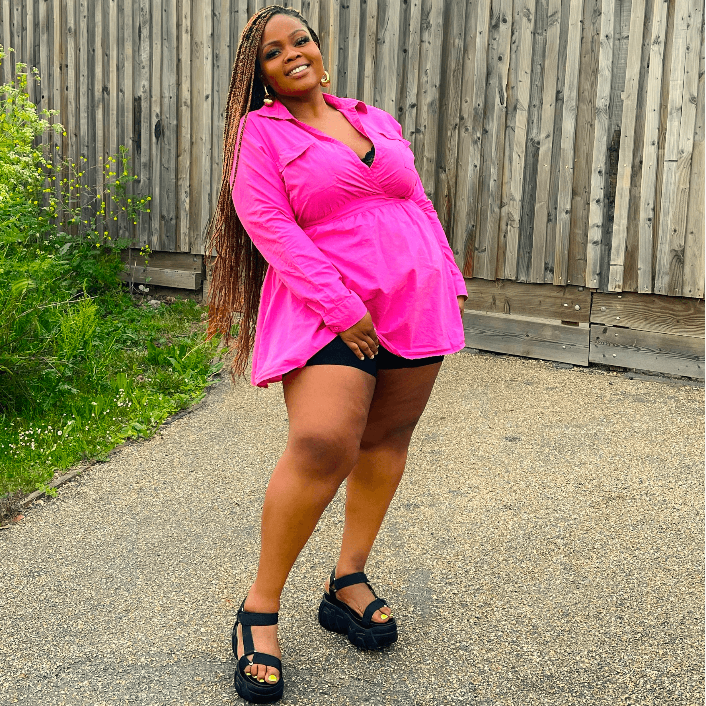 Pink dress shop shorts