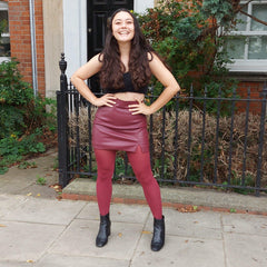 80 Denier Tights - Burgundy - Snag