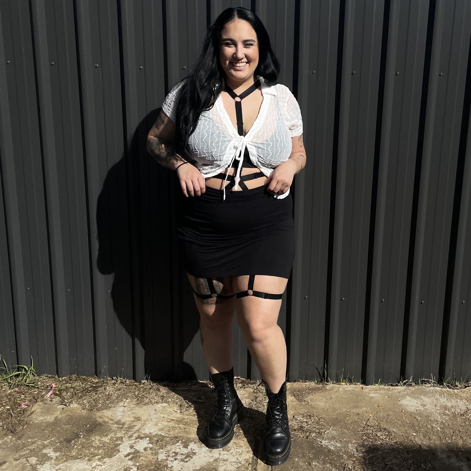 Goth harness outlet outfit