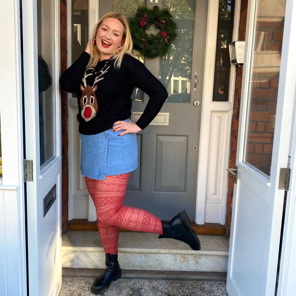 LE Tights - Opaque Cosy Tights - Hot Toddy