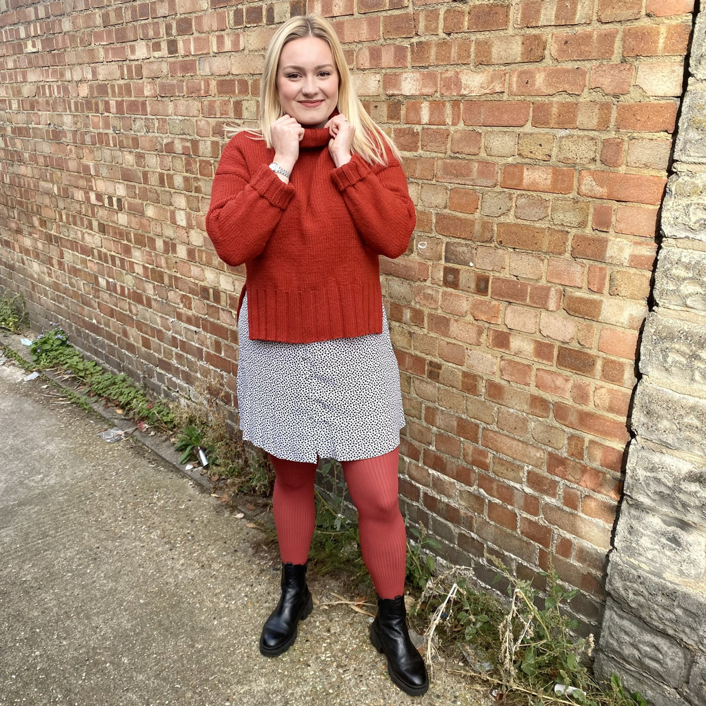 LE Tights - Ribbed Tights - Hot Toddy