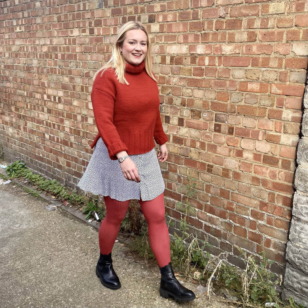 LE Tights - Ribbed Tights - Hot Toddy