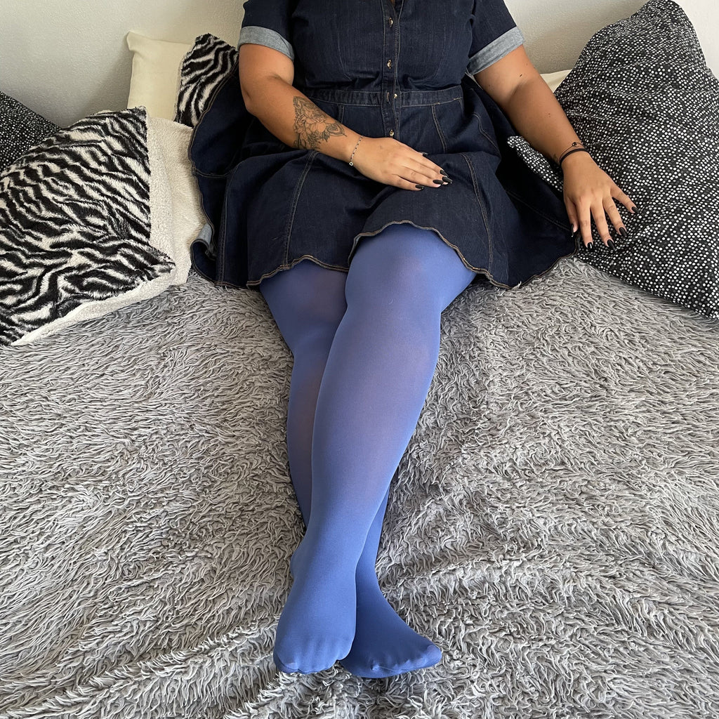 Tights - Opaque Tights - True Blue