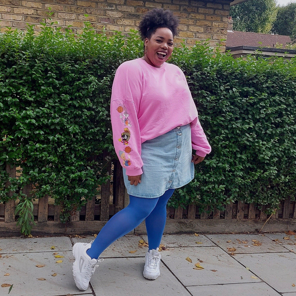 Tights - Opaque Tights - True Blue